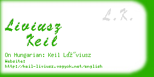 liviusz keil business card